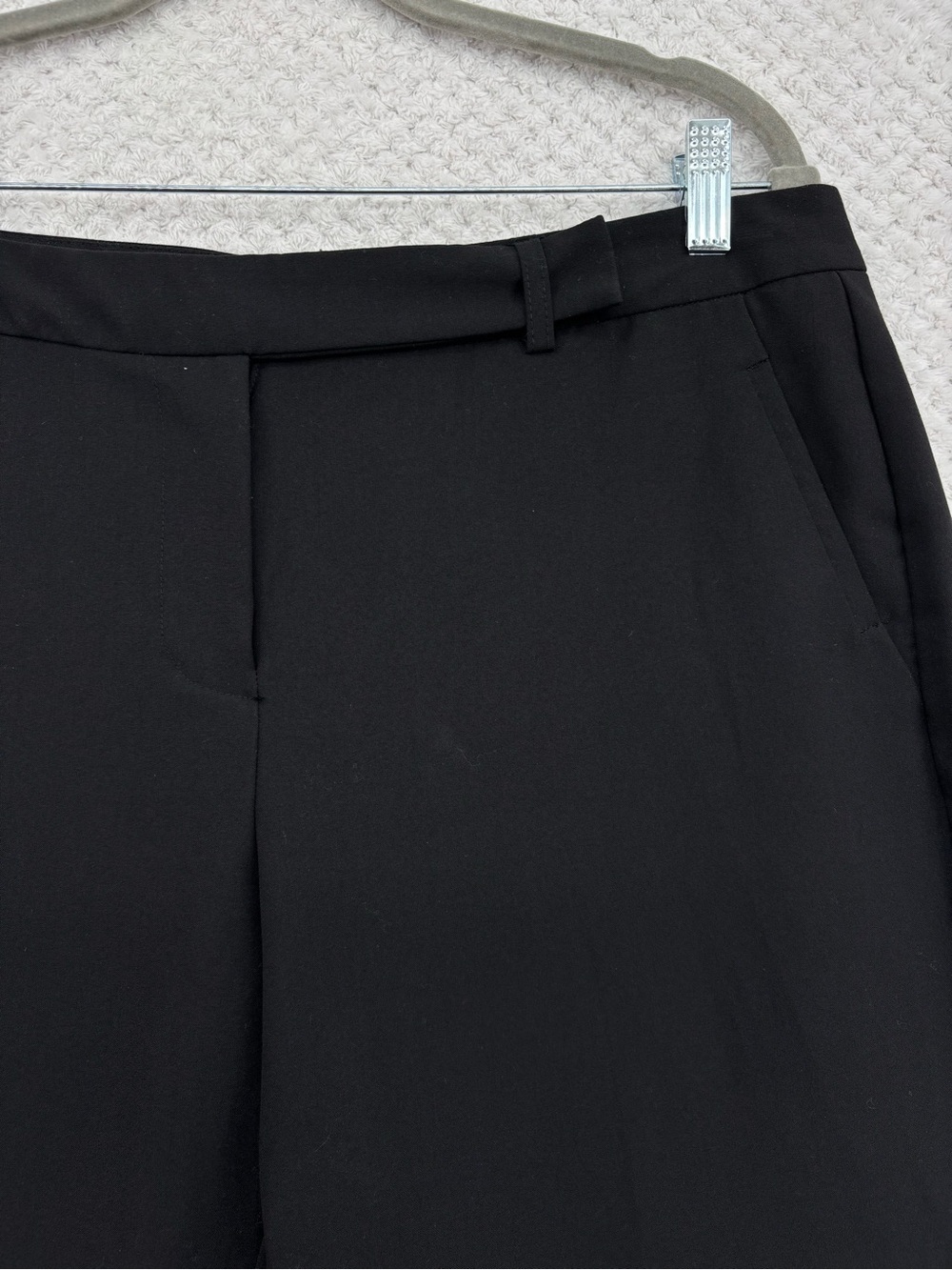 Reitmans Women’s Black Work Pants Size 13 Ankle Slit Trousers - Picture 8 of 11